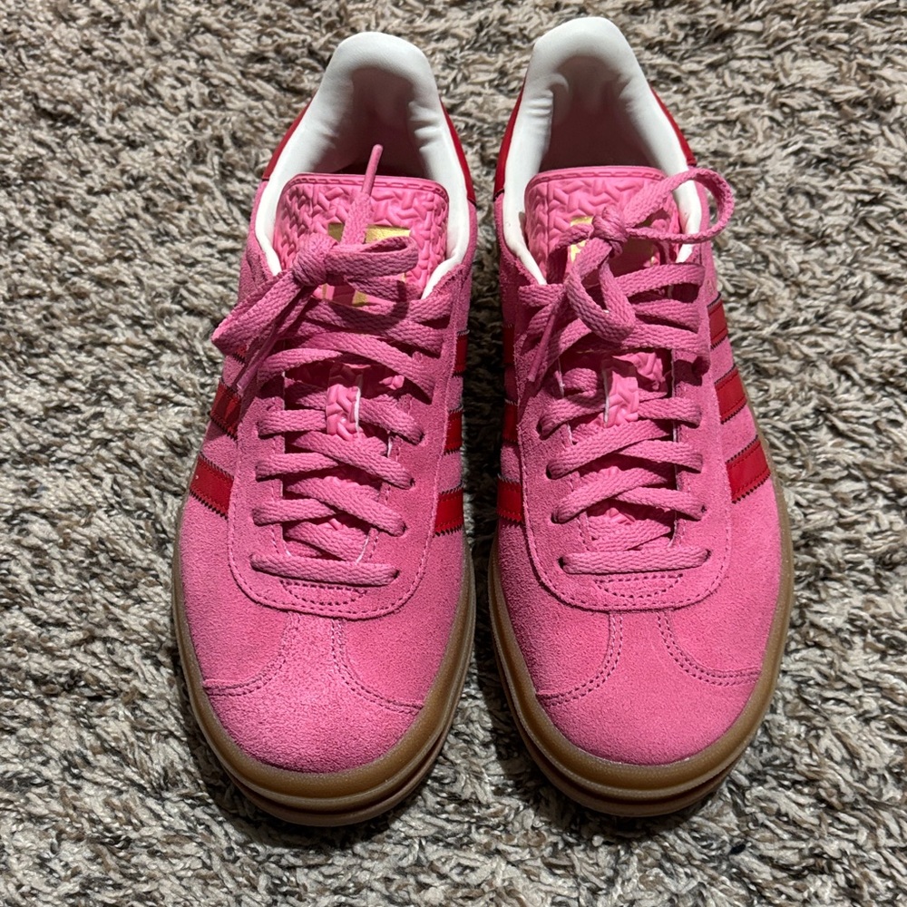 Adidas Women's Pink and Red Sneakers